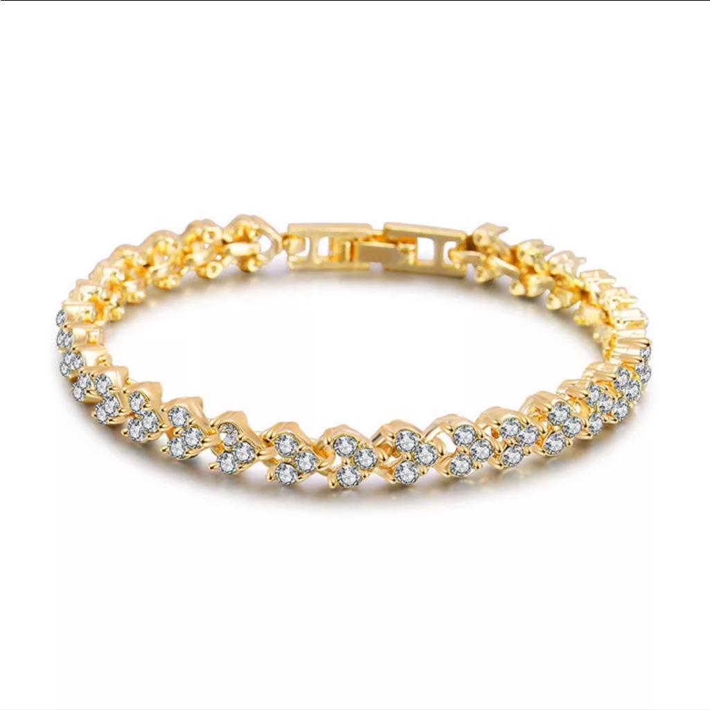 18karats Gold Filled Gem Bracelet